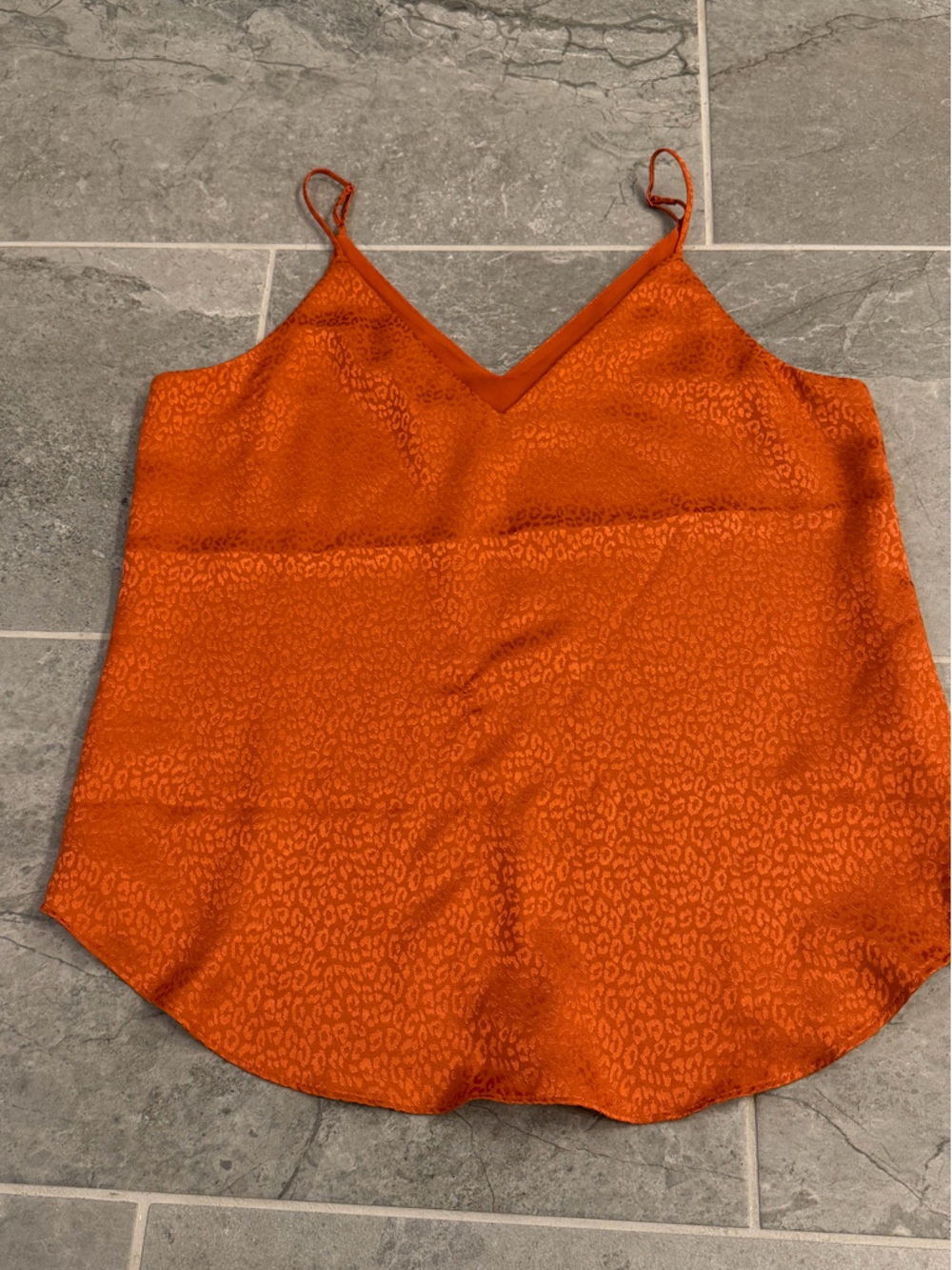Express Bright Orange Sleeveless Shell